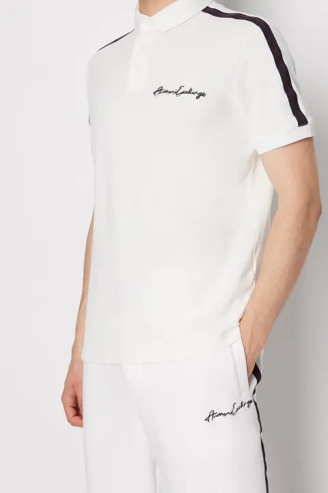 Erkek Polo Yaka T-Shirt-Beyaz 