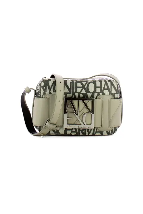Kadın Armani Exchange Camera Case Mini Omuz Çantası - Beyaz 