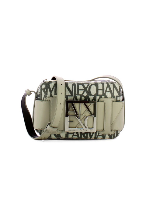 Kadın Armani Exchange Camera Case Mini Omuz Çantası - Beyaz - Armani Exchange