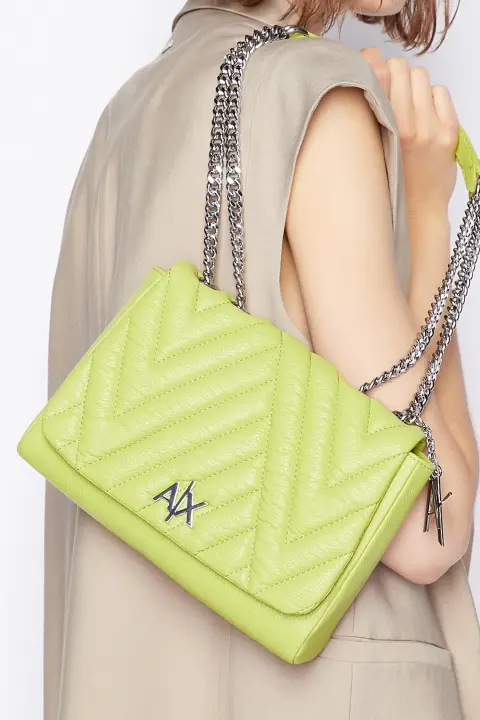 Kadın Mini Omuz Çantası-Yeşil 