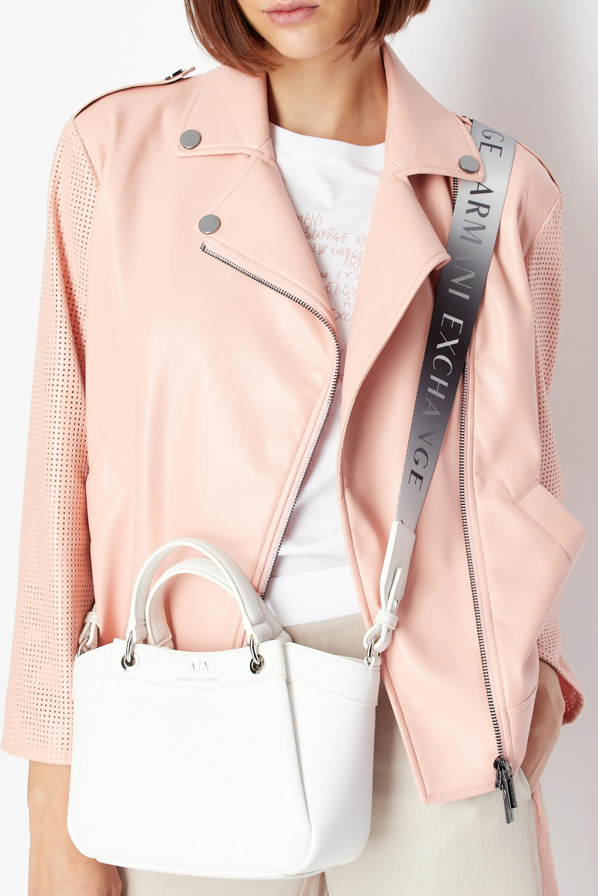 Kadın Omuz Çantası-Beyaz - Armani Exchange