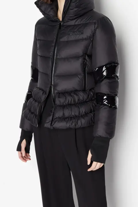 Kadın Şişme Mont-Siyah 