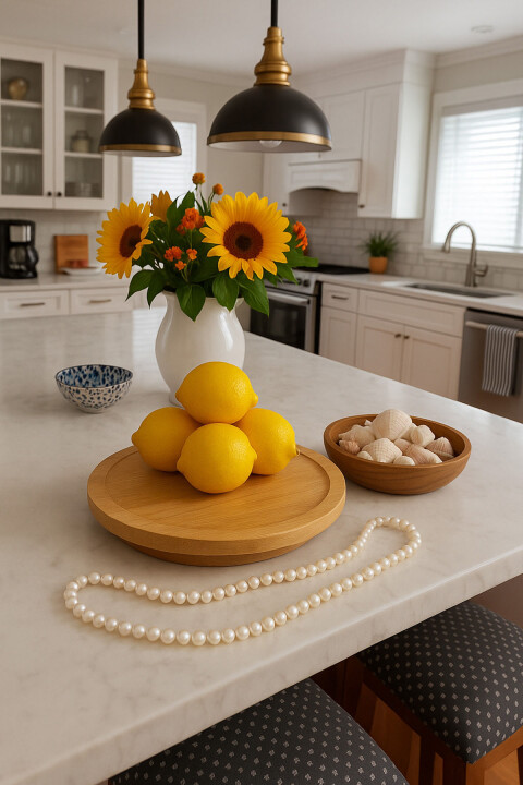 Bambu Döner Sunum Tepsisi – 360° Dönebilen Servis Standı - Bambuland