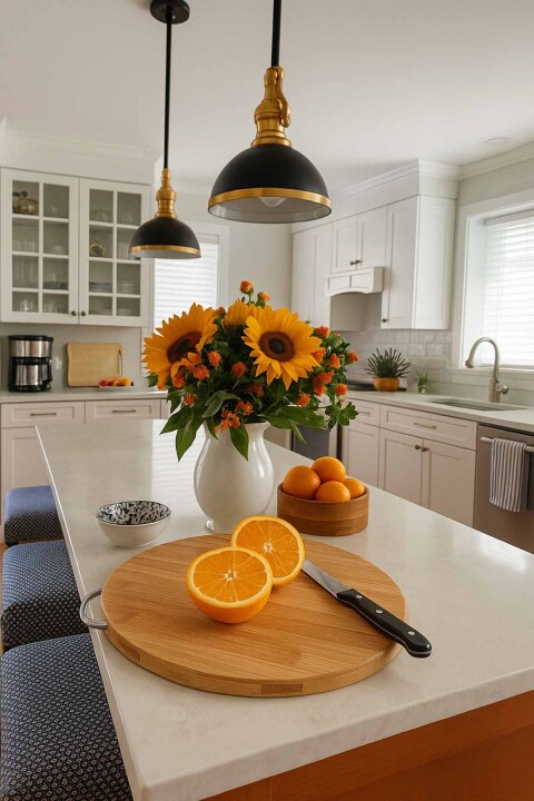 Bambu Yuvarlak Kesme Tahtası 25x25 cm – Küçük Boy, Saplı ve Dayanıklı - Bambuland