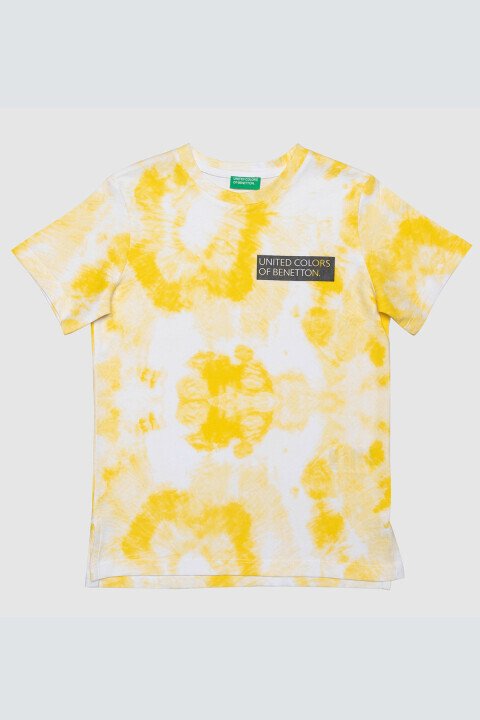 BENETTON ERKEK ÇOCUK T-SHIRT-SARI 