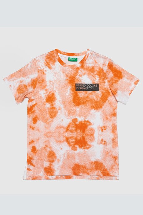 BENETTON ERKEK ÇOCUK T-SHIRT-TURUNCU 
