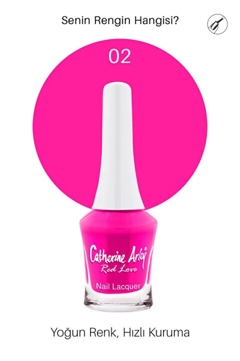 CA Red Love Nail Lacquer Oje 002 - Catherine Arley