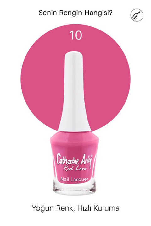 CA Red Love Nail Lacquer Oje 010 - Catherine Arley