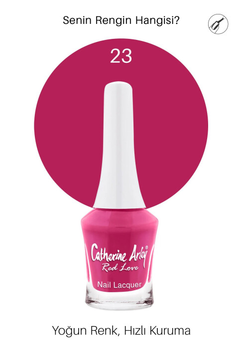 CA Red Love Nail Lacquer Oje 023 - Catherine Arley