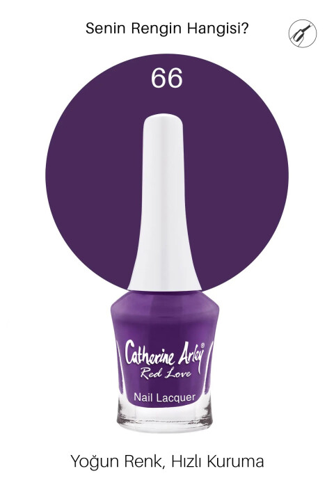 CA Red Love Nail Lazquer Oje 066 - Catherine Arley