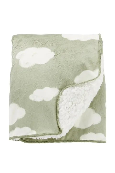 Bebek Peluş Battaniye - Yeşil 