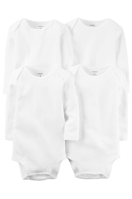 Layette Bebek 4'Lü Beyaz Body Set - Beyaz - CARTERS