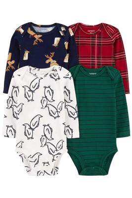 Layette Erkek Bebek 4'Lü Body Set - CARTERS