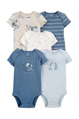 Layette Erkek Bebek 5'Li Body Set - CARTERS