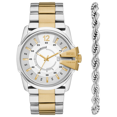 Erkek Kol Saati Ve Bileklik Seti - Diesel