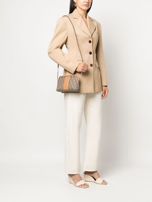 Bryant Park Dome Cbo Mini Omuz Çantası-Krem - DKNY