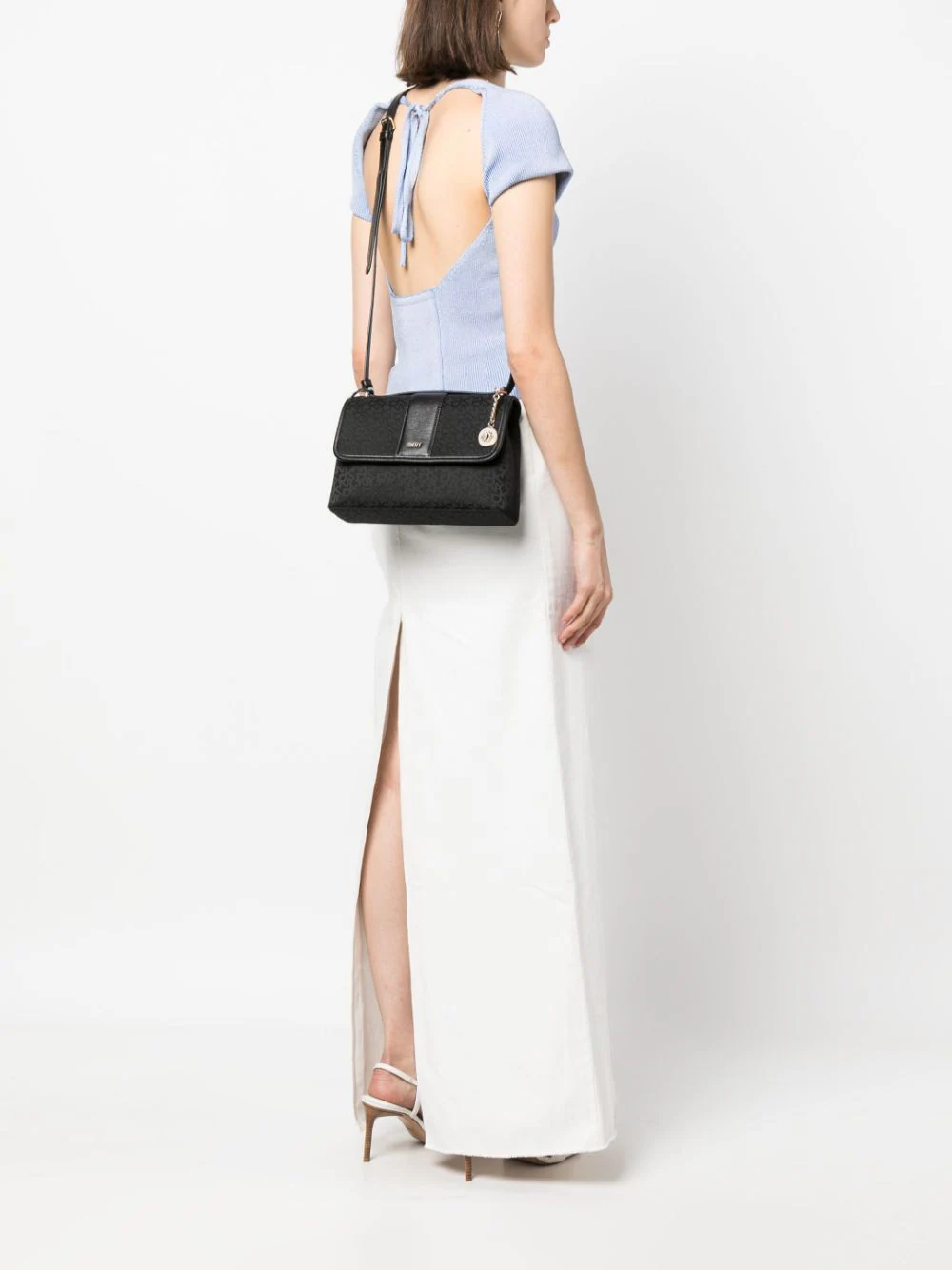 Bryant Park Flap Cbo Mini Omuz Çantası-Siyah - DKNY