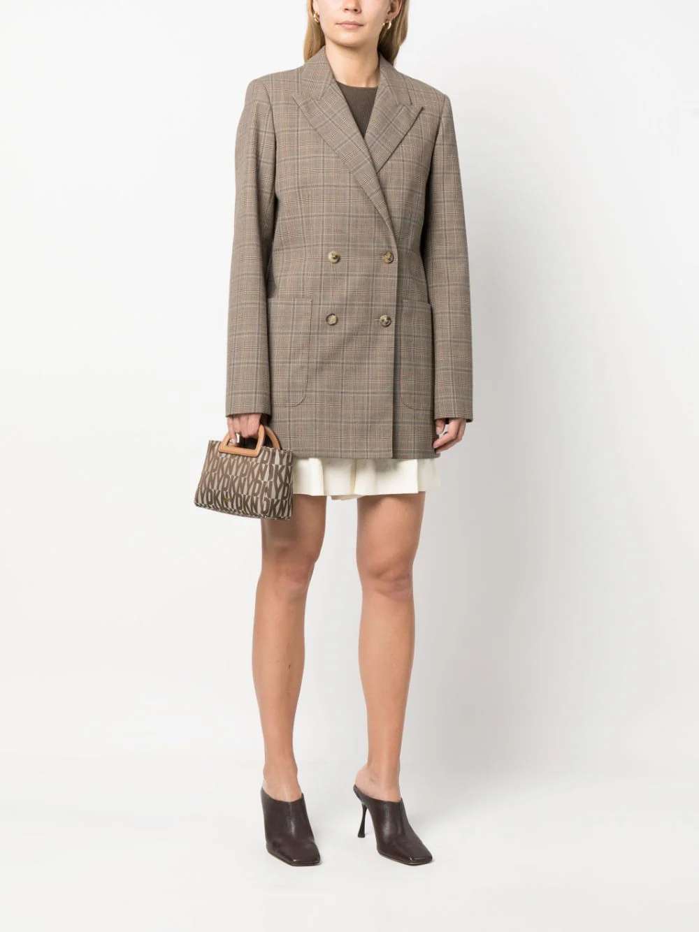 Drew Th Cbody Mini El Ve Omuz Çantası-Krem - DKNY