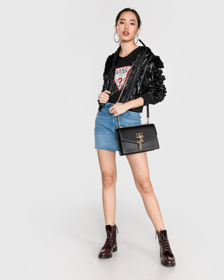 Elıssa- Lg Shoulder Mini Omuz Çantası-Siyah Altın - DKNY