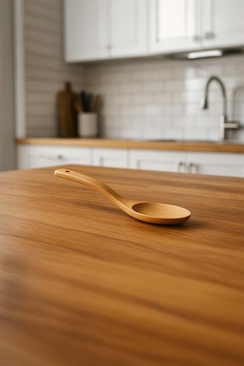 Doğal Bambu Kepçe - 28 cm Derin Kaşık Lüx Model - Bambuland