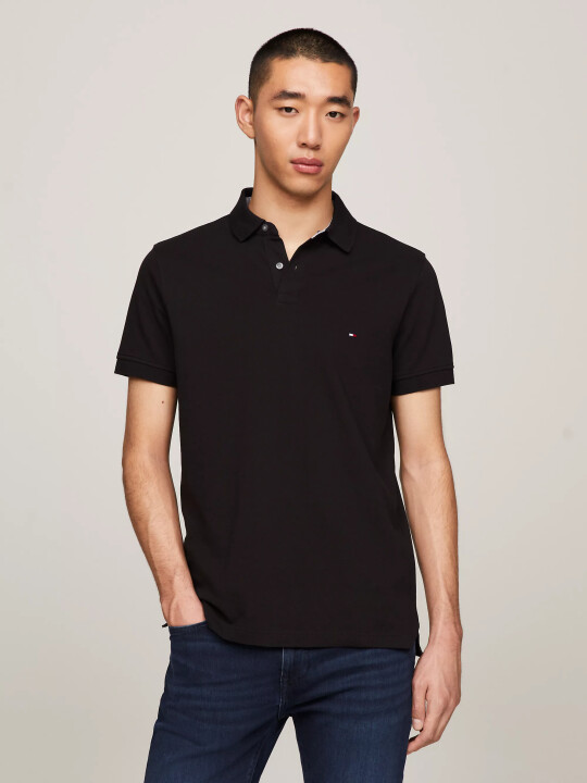 Erkek 1985 Regular Polo Polo T-Shirt-Siyah 