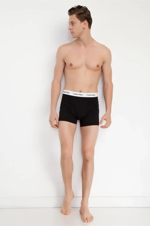 Erkek 3Lü Boxer - Gri Beyaz Siyah 
