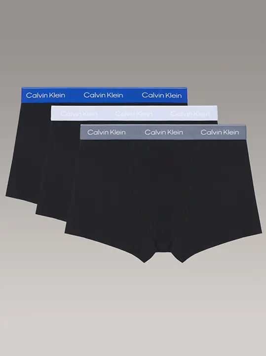 Erkek 3'lü Paket Low Rise Trunk Boxer Seti - Çok Renkli - Calvin Klein