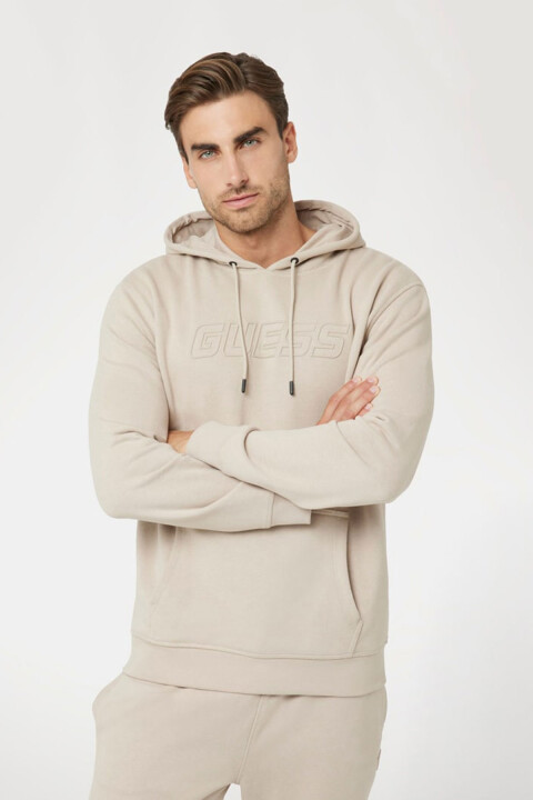 Erkek Aldwın New Kapüşonlu Sweatshirt - Bej 