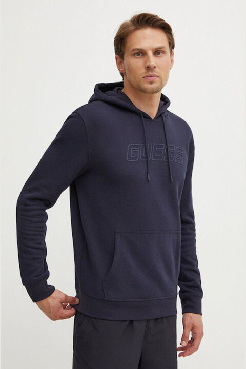 Erkek Aldwın New Kapüşonlu Sweatshirt - Lacivert 