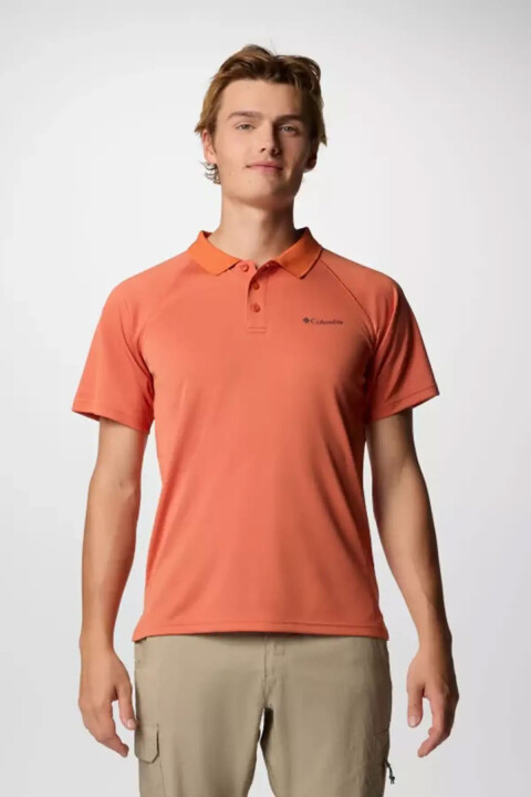 Erkek Alpine Chill Polo Yaka T-Shirt - Kiremit - Columbia