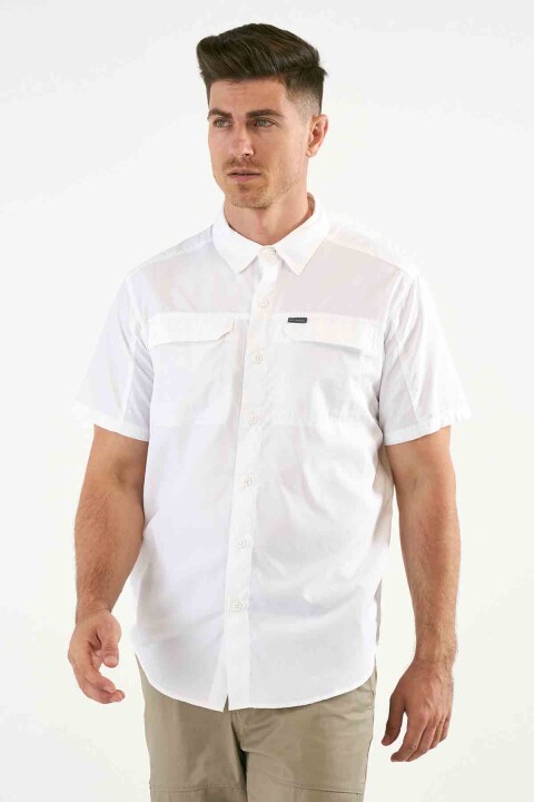 Erkek AO0647 Silver Ridge 2.0 Kısa Kollu Gömlek - Beyaz 