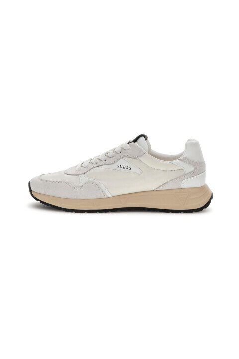 Erkek Aria Deri Sneaker - Gri/Siyah - Guess