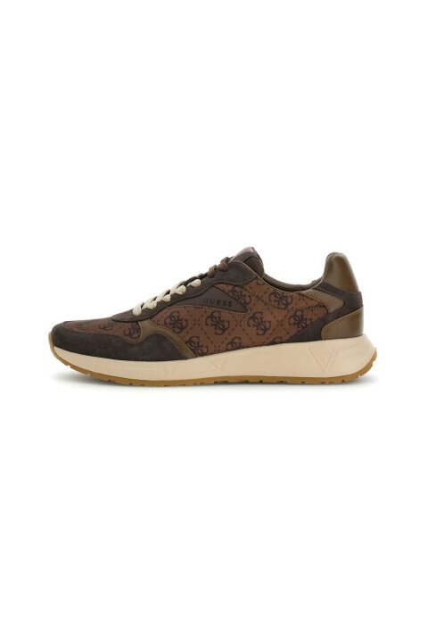 Erkek Aria Deri Sneaker - Kahverengi 