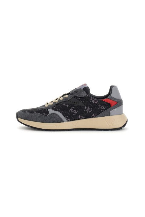 Erkek Aria Deri Sneaker - Siyah 