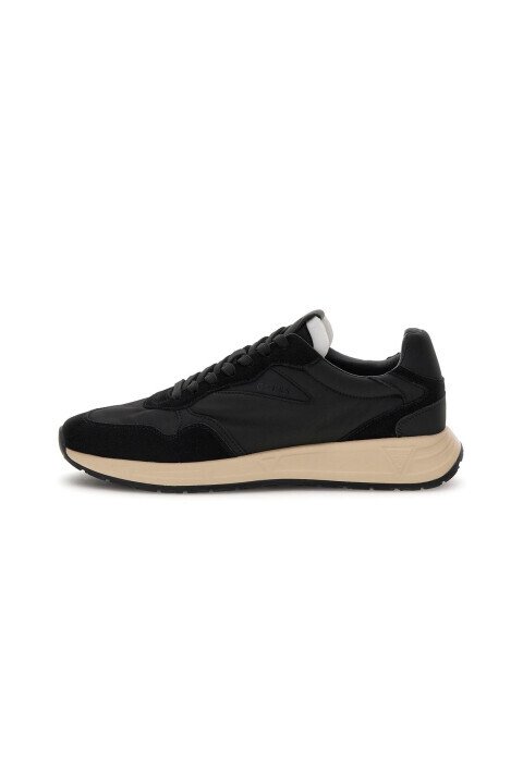  Erkek Aria Deri Sneaker - Siyah 