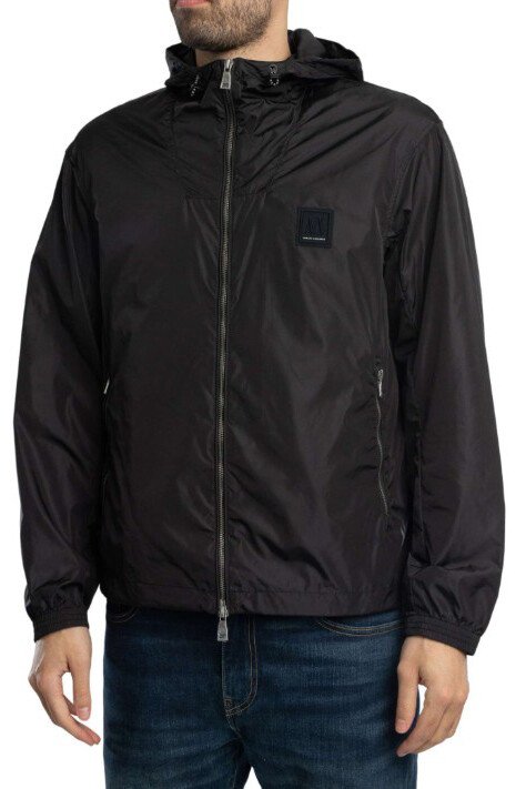 Erkek AX Box Logo Ceket - Siyah - Armani Exchange
