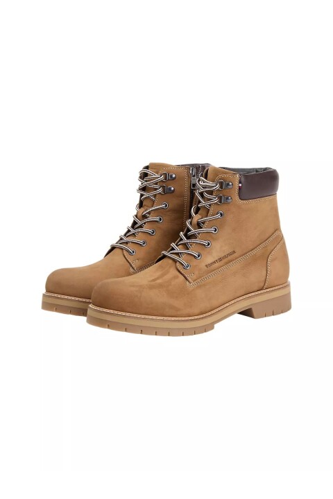 Erkek Bağcıklı ve Fermuarlı Outdoor Bot - Taba - Tommy Hilfiger