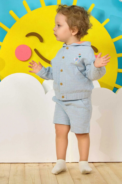 Erkek Bebek Ceket Mavi - Minycenter