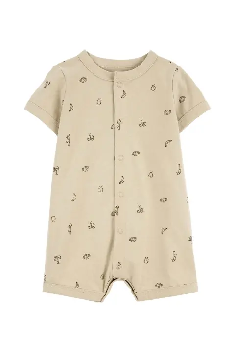 Erkek Bebek Kısa Tulum 