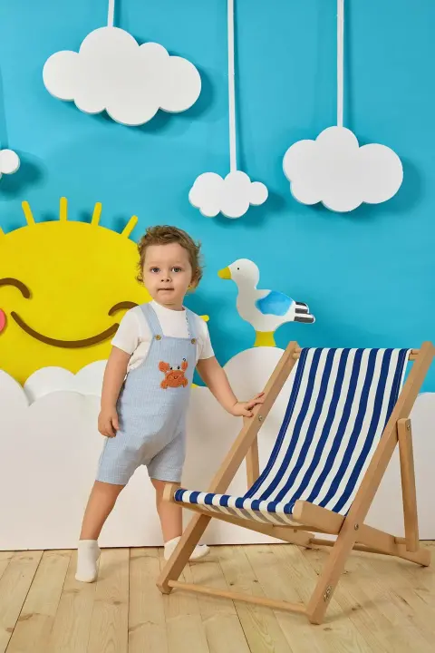 Erkek Bebek Salopet Set - Minycenter