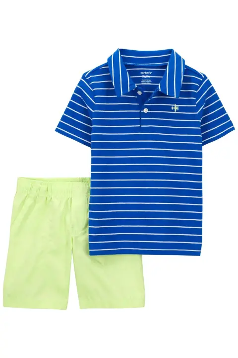 Erkek Bebek Şortlu Set 