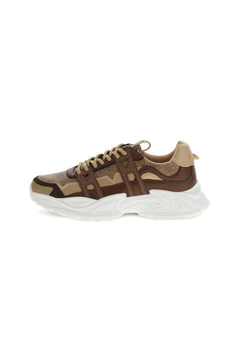 Erkek Belluno Deri Sneaker - Bej - Guess