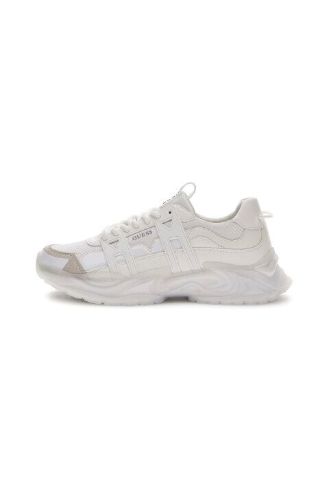 Erkek Belluno Deri Sneaker - Beyaz - Guess