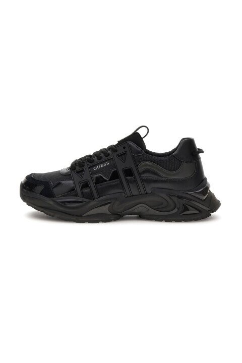 Erkek Belluno Deri Sneaker - Siyah - Guess