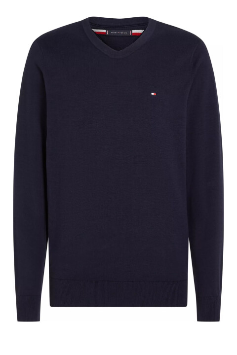 Erkek Bisiklet Yaka Crew Neck Kazak - Lacivert 