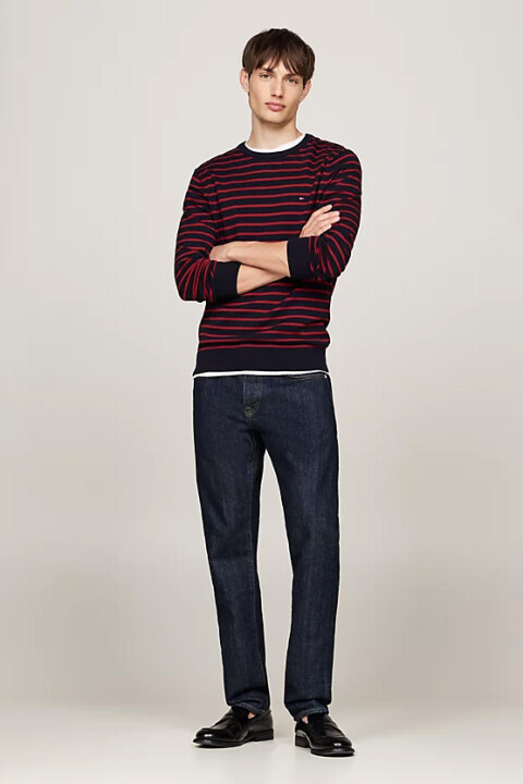 Erkek Bisiklet Yaka Kazak - Lacivert 