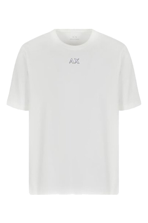 Erkek Bisiklet Yaka T-Shirt - Beyaz - Armani Exchange