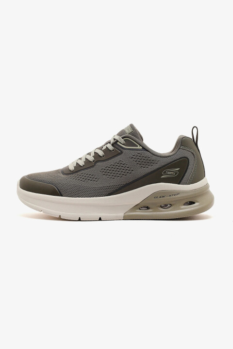 Erkek Bobs Arc Waves 2.0 Geometrik Tabanlı File Spor Ayakkabı - Haki - SKECHERS