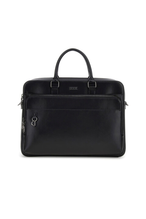 Erkek Boston Evrak Çantası - Siyah - Guess