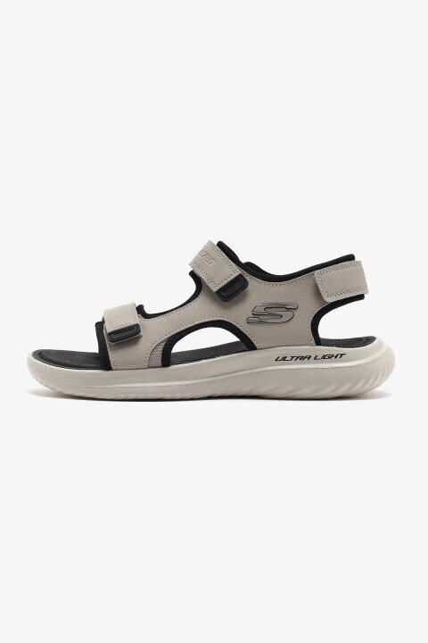 Erkek Bounder 2.0 - Thutton Sandalet - Bej/Siyah - Skechers